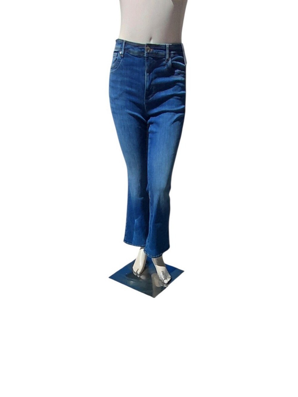 9326D..Women's J.Jill High Rise Flare Jeans Size 14 Petite,
